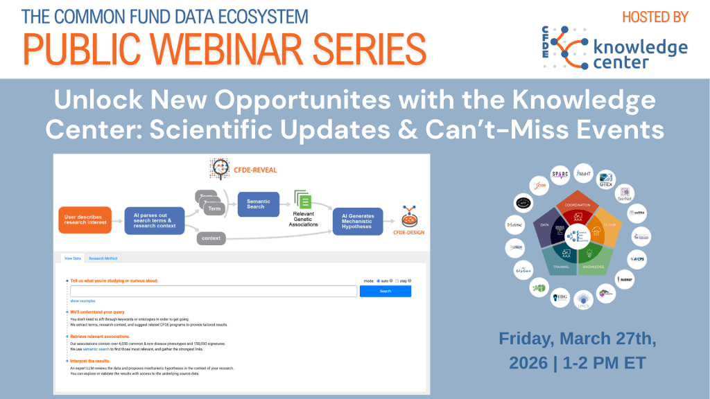 CFDE Webinar Series